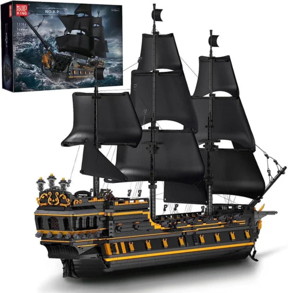 Mould King 13186 Piratenschiff Black Pearl B.P Ⅱ