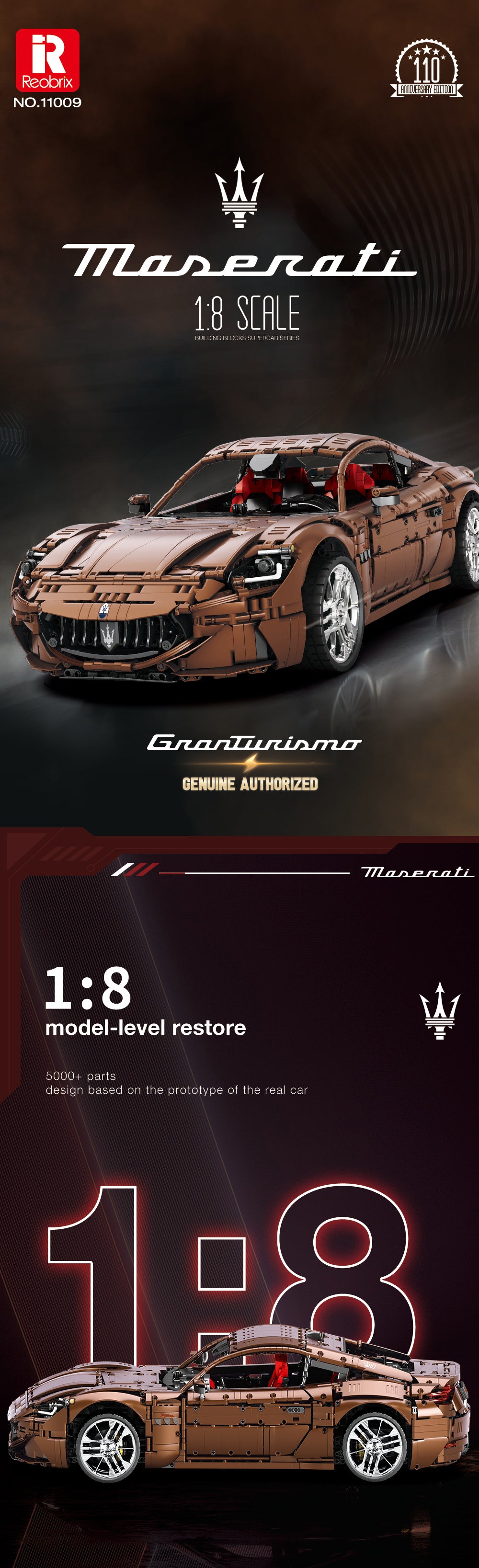 Reobrix 11009 – Maserati GranTurismo 1:8 RC