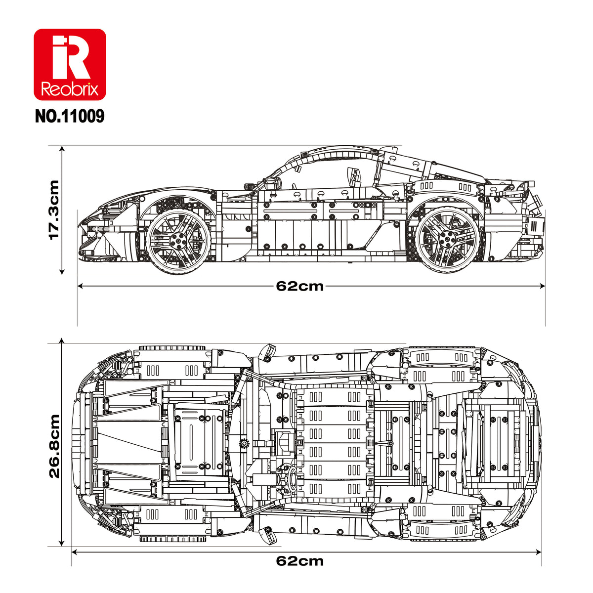 Reobrix 11009 – Maserati GranTurismo 1:8 RC