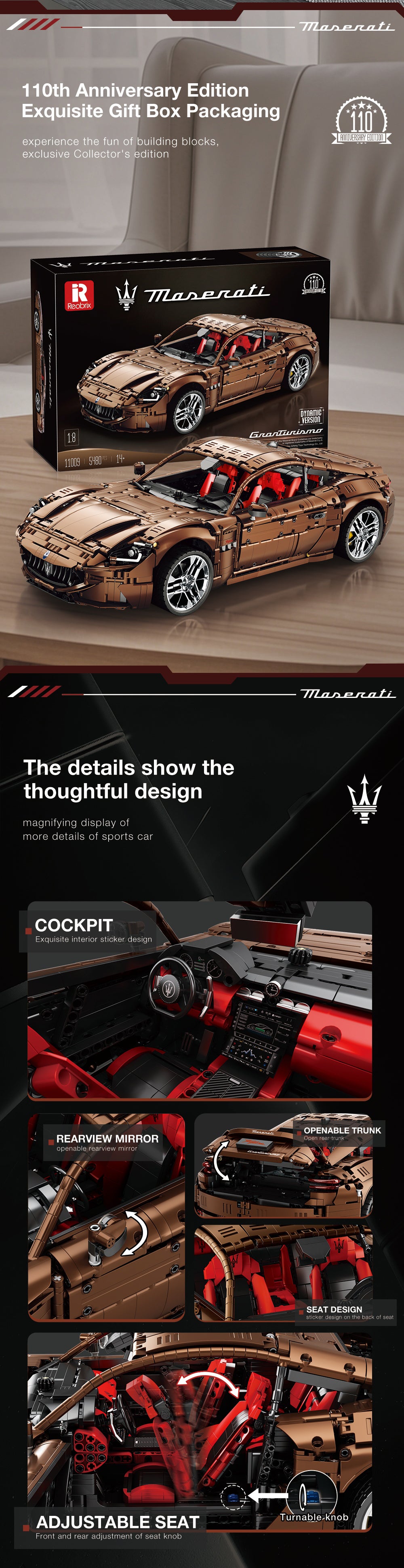 Reobrix 11009 – Maserati GranTurismo 1:8 RC