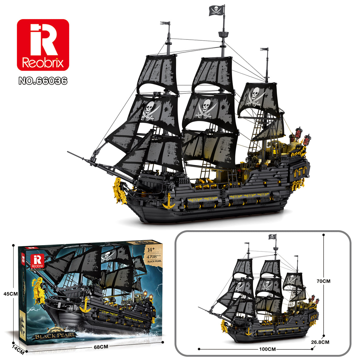 Reobrix 66036 – Black Pearl Piratenschiff