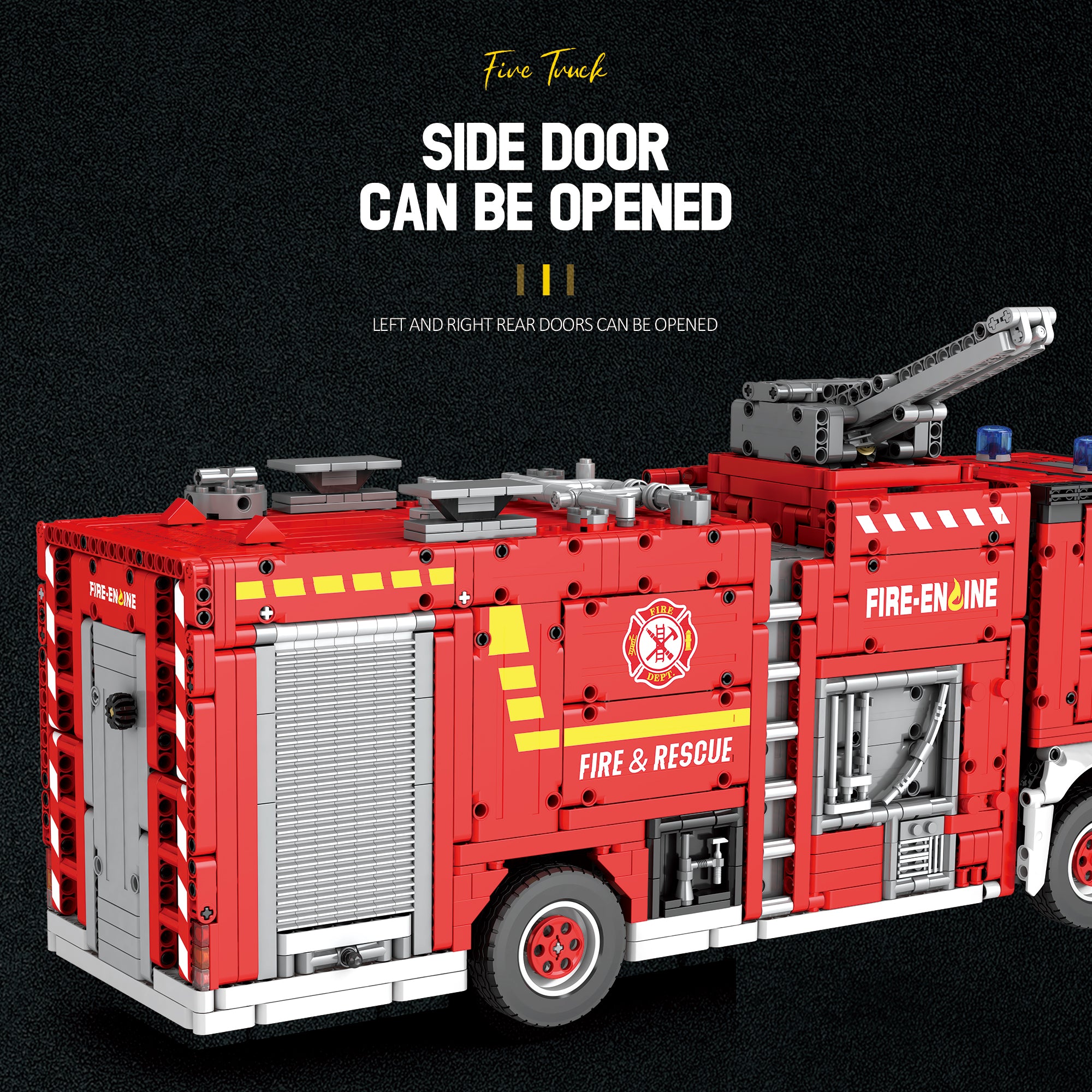 Reobrix 22008 Fire Truck Fire Rescue – RC Tanklöschfahrzeug