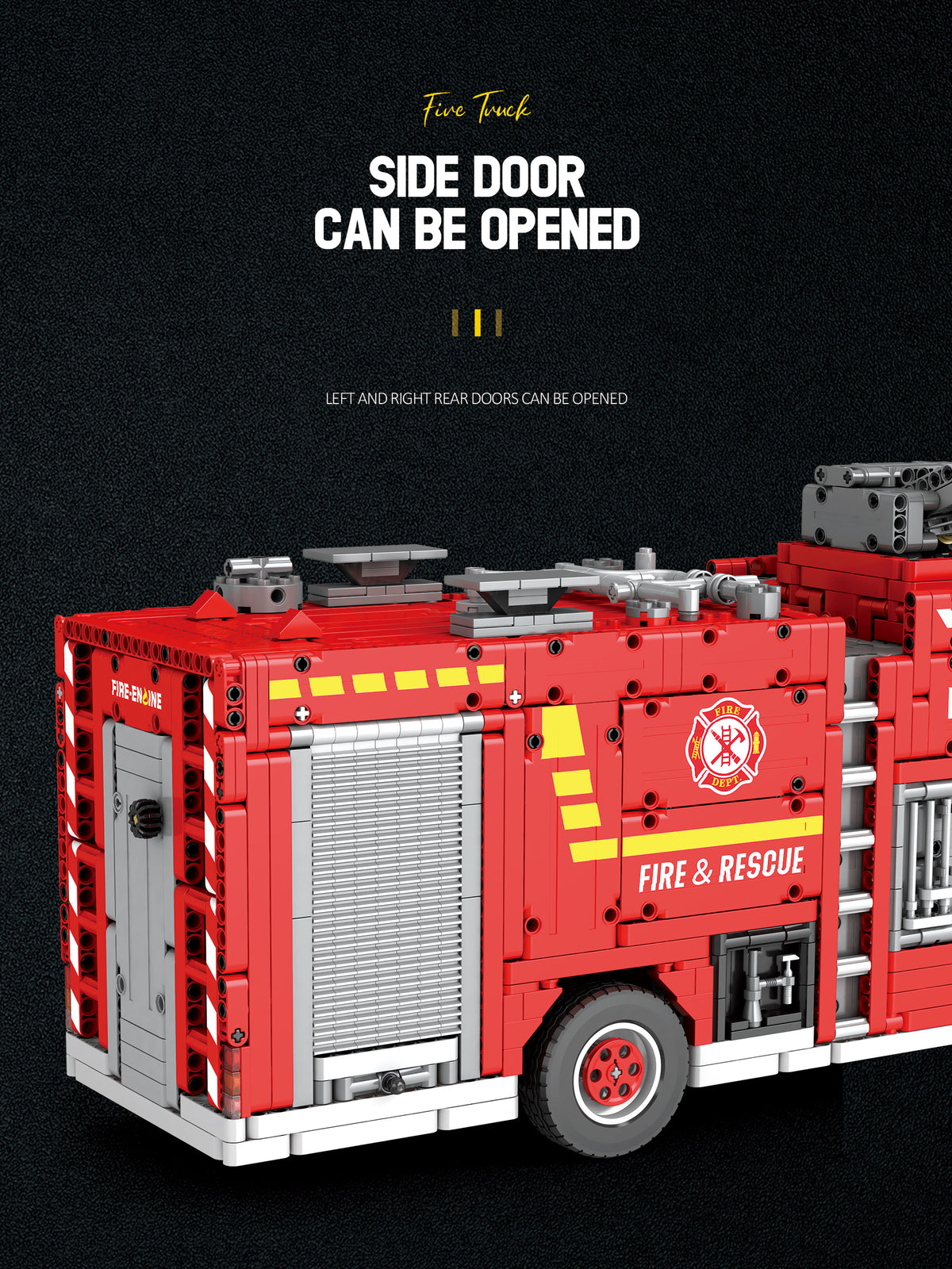 Reobrix 22008 Fire Truck Fire Rescue – RC Tanklöschfahrzeug