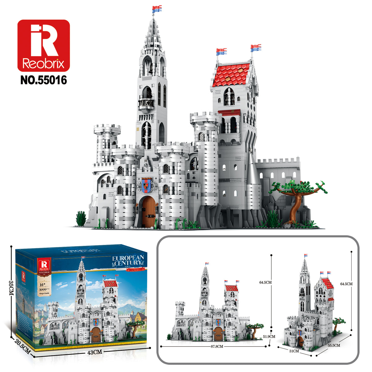 Reobrix 55016 Medieval King's Castle