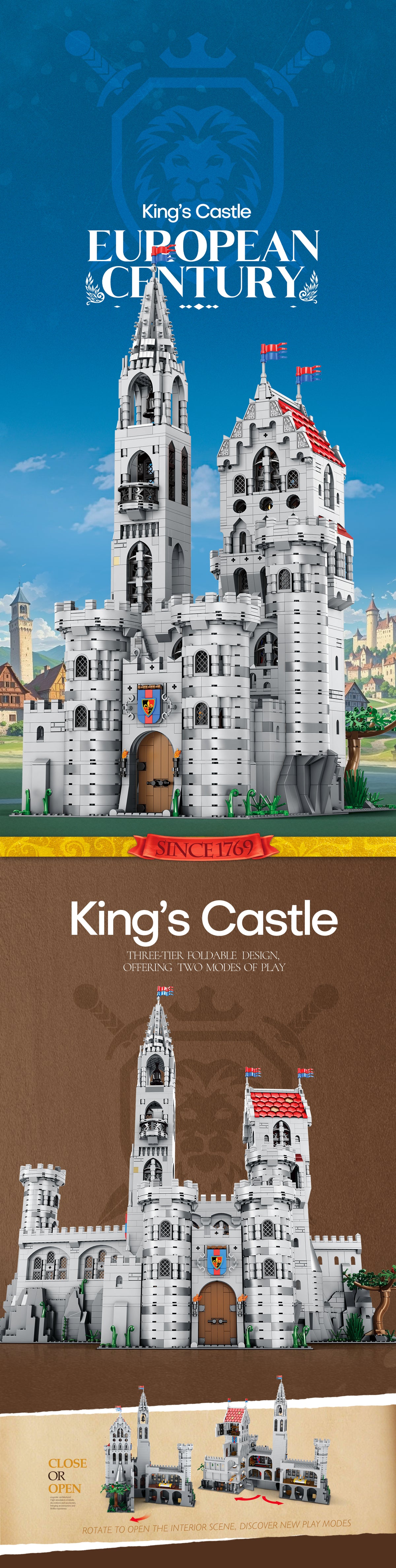 Reobrix 55016 Medieval King's Castle