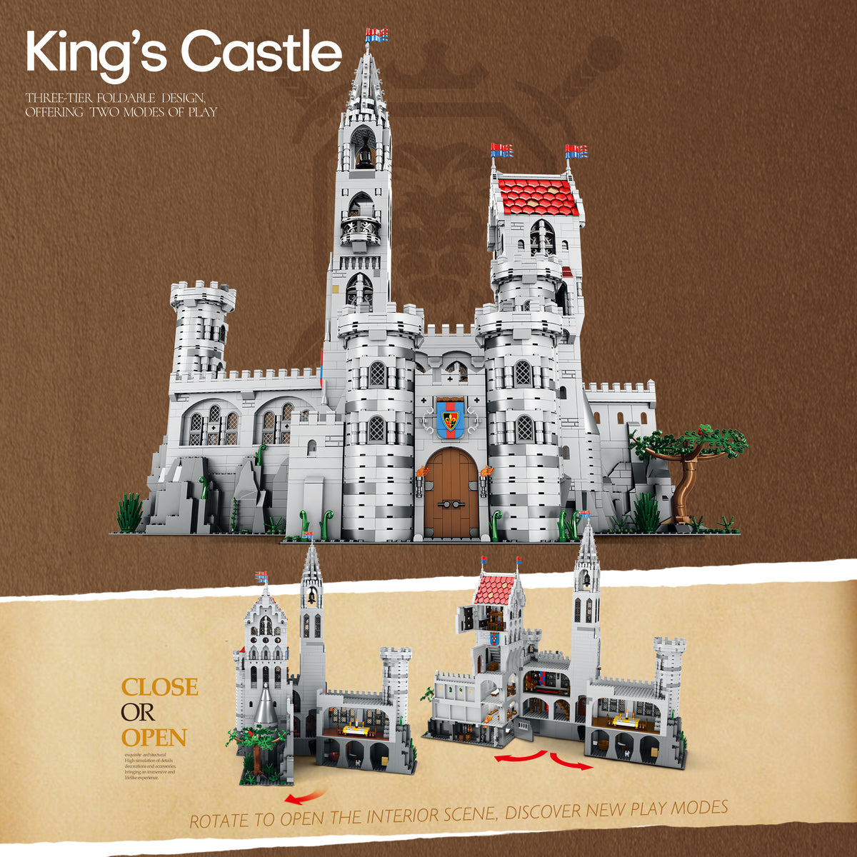 Reobrix 55016 Medieval King's Castle